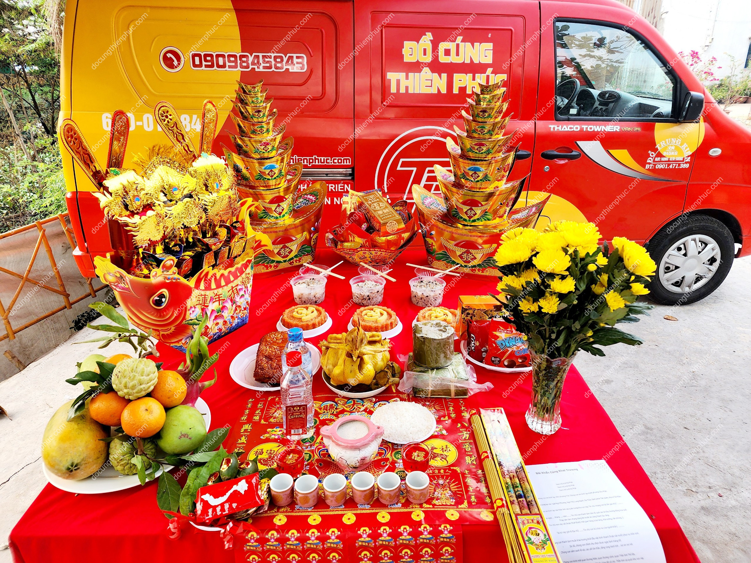 Mâm lễ trọn gói chuẩn phong tục