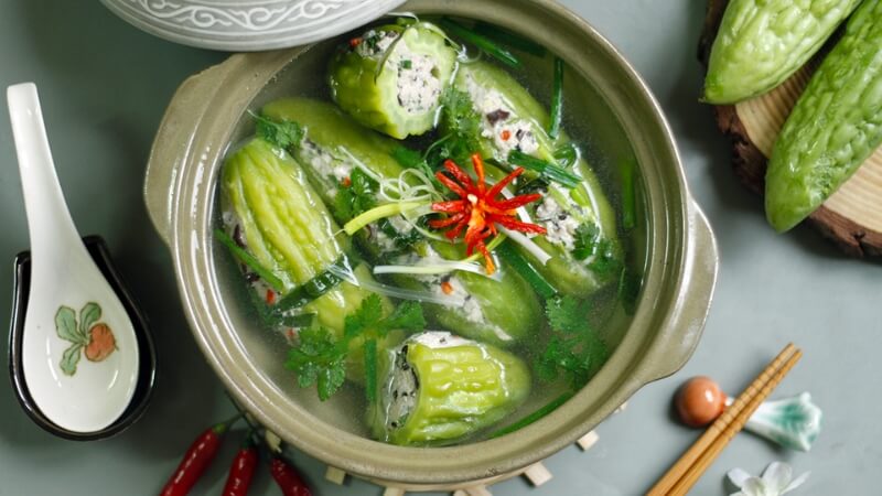 Canh khổ qua nhồi thịt: 46.000 đồng
